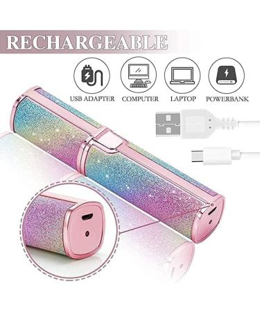 Portable Eyebrow Trimmer for Women | Electric Facial Hair Remover with Light | USB Rechargeable Multicolor Trimmer for Face Lips & Nose Hair Removal - Buy Online on GoSupps.com