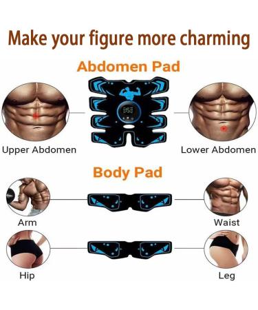 Jenylu EMS Belly Trainer | Electric Muscle Stimulator for Abs Arms Hips & Legs | 8 Modes & 19 Intensities for Men & Women - Buy Online on GoSupps.com
