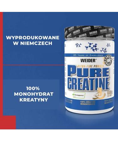 Buy Weider Pure Creatine Powder - Ultra-Fine Creapure Creatine Monohydrate for Muscle Building & Sports Performance - 600g (Tasteless) - Buy Online on GoSupps.com
