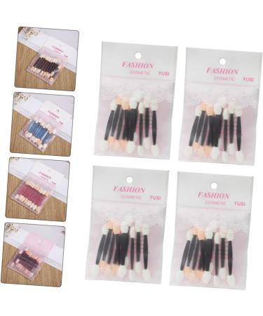 Housoutil 40pcs Sponge Stick Eye Shadow Double-head Eyeshadow Stick Makeup Eyeshadow Stick Nose Shadow Brush - Buy Online on GoSupps.com