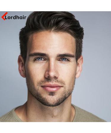 Lordhair Human Hair System for Men Mens Hair System Mens Toupee 0.03mm Thin Skin Hair Replacement System Base Size 8x10 Inch Light Medium Density Hairpiece Dark Light Brown 3# - Buy Online on GoSupps.com