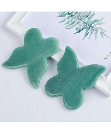 DYStone Natural Healing Crystal Green Aventurine Jade Gua Sha Butterfly Scraping Massage Tool Genuine Quartz for Facial Lifting and Tightening Massage Anti-Wrinkles Anti-Aging (Green Aventurine) - Buy Online on GoSupps.com