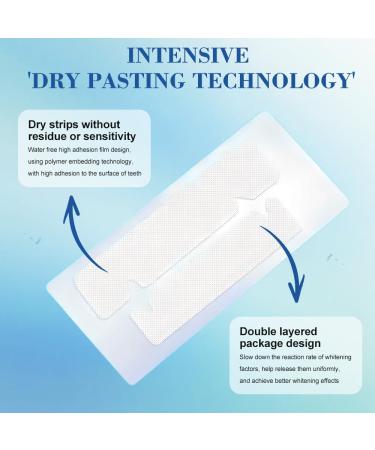 Bande Blanchiment Dentaire Bande Blanchissante Dents Teeth Whitening Strips pour Blanchiment Des Dents Produit Blanchisseur de Dent Blanche Sans Danger pour L' mai Aide Eliminer dent Tache - Buy Online on GoSupps.com