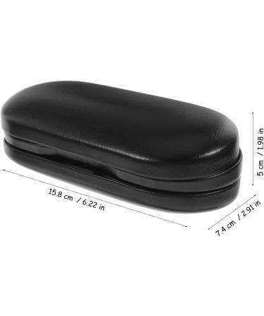 Lens Case and Glasses Case with Built-in Mirror Tweezer and Solution Bottle - 2-in-1 Eyeglass and Lens Case Double Layer Portable Lens Box for Home Travel - Buy Online on GoSupps.com