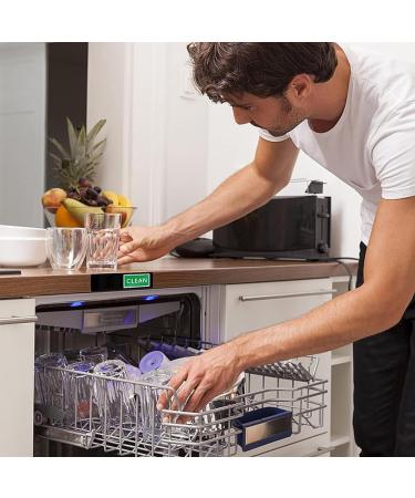 Evvmnaks 2 x Magnetic Dishwasher Clean Dirty Panel with ABS Shutter Only Changes When You Push It Scratch-Resistant Protection for Dirty Clean Dishes - Buy Online on GoSupps.com
