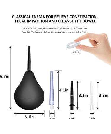 High Quality Reusable Silicone Enema Bottle - Effective Relief for Constipation - International Shipping Available - Buy Online on GoSupps.com