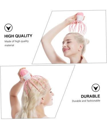 Frcolor 2-in-1 Scalp Massage Brush - Scratchy Scalp Massager & Shampoo Applicator - Pink ABS Baby Octopus Design for Ultimate Relaxation - Buy Online on GoSupps.com