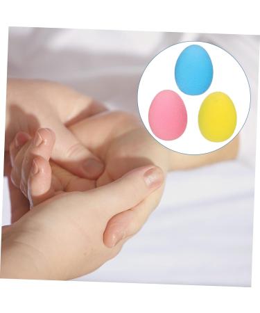 Frcolor 3-Piece Egg-Shaped Massage Ball Set | Hand Roller & Fitness Tool for Muscle Relief - Perfect for Yoga & Massage Therapy - Buy Online on GoSupps.com