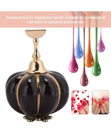 Buy Magnetic Nail Tips & Chalk Holder - Black Nail Art Display Stand for DIY Practice & Manicure | International Shipping Available - Buy Online on GoSupps.com
