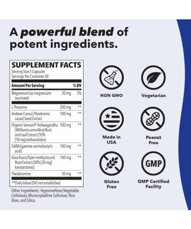 LifeSeasons Magnesium Glycinate 350mg + Anxie-T Stress Relief Supplement Supports Stress Relief Sleep Mood Heart Health Muscles & Metabolism Magnesium Glycinate 60 Capsules & 120 Capsules - Buy Online on GoSupps.com