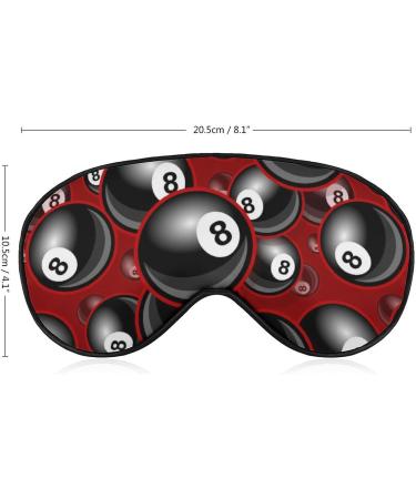 LynaRei Billiards Pool 8 Ball Sleep Mask Style-4 | Adjustable Strap Blindfold for Sleeping | Soft Eye Cover for Light Blocking - Buy Online on GoSupps.com