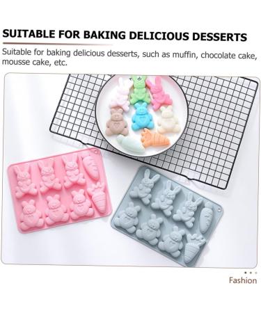 Alipis 2pcs Silicone Cake Mold Clay Molds Candy Molds Easter Themed Molds DIY Baking Moulds Candy Decor Baking Accessory Silicone Molds Crystal Cupcake Chocolate Accessories Silica Gel - Buy Online on GoSupps.com