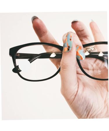 Lurrose 60 Pairs Round Sliding Ring Nose Pads & Anti-Ear Socks for Sunglasses - Silicone Glasses Legs & Retro Pebble Gel Slippers - White - Buy Online on GoSupps.com