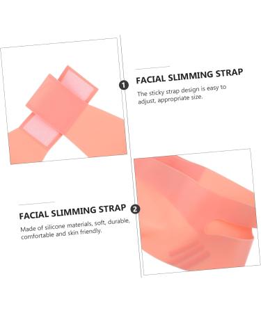 Didiseaon Silicone Beauty Lift Women Bandages Double Chin Reducer Facial Firming Band Thin Belt Double Chin Tape V Line Belt Strap Pink Facial Silica Gel Woman - Buy Online on GoSupps.com