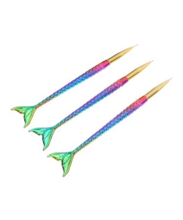 Beaupretty Nail Art Pen s nail Blending Brush nails kits Painting Nail Brush Nail Painting Brush finger nail kit Nail Art Striping Brush Nail Art Line nail painting s colorful liner Pen 17.4X1cm As Shown