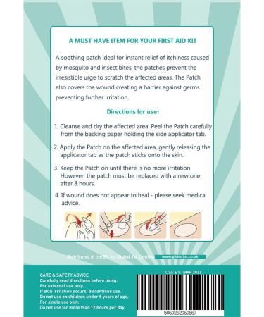 Vie Bite & Sting Relief Patches - 30 Count (Pack of 1) - Fast Relief for Bites and Stings - Buy Online on GoSupps.com