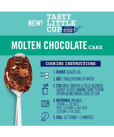Blue Diamond Almonds Molten Chocolate Almond Flour Cake - Gluten Free, Non-GMO, 2.5 Ounce Single-Serve Cup - Buy Online on GoSupps.com