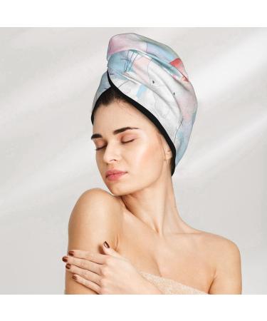 Buy Cute Elephant Bunny Flying Balloon Microfiber Hair Towel | Super Absorbent Coral Velvet Wrap for Long Curly & Thick Hair - Buy Online on GoSupps.com