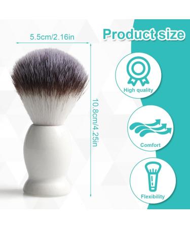 Buy NHPY 1 Article Shaving Brush - Men's Razor Brush for Beard & Facial Hair Cleaning - White Foam Tool - Buy Online on GoSupps.com