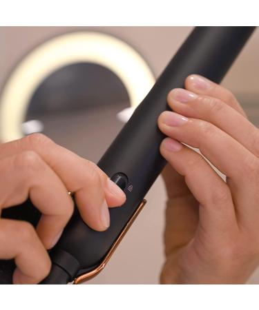 Grundig Naturashine HS 7030 Hair Smoothing Flat Iron & Hairstyler - Ionic Ceramic Plates 130 C to 230 C Hair Protection Mode - Black/Rose Gold - Buy Online on GoSupps.com
