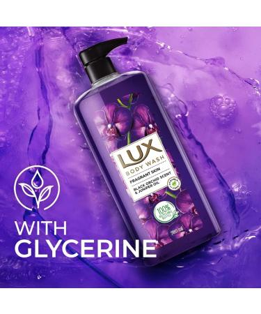 Lux Body Wash - Black Orchid & Juniper Oil - XL 750ml Pump Bottle - Paraben Free Extra Foam Long Lasting Fragrance - Buy Online on GoSupps.com