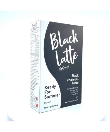 Black Latte to Elevate Your Weight Deprivation Journey Activated Charcoal Coconut Milk Latte Flavor L-Carnitine and Coffee Beans for Remarkable Results in Just a Few Weeks (100g Powder)
