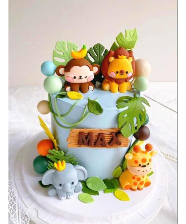 JeVenis Jungle Animals Cake Decoration - Safari Birthday & Baby Shower Decor | Perfect for Celebrations - Buy Online on GoSupps.com
