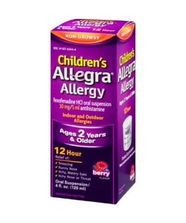 Allegra Child Liquid Bott Size 4z
