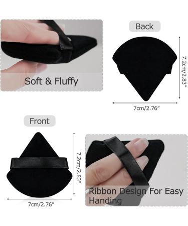 Flytianmy 9Pcs Triangle Powder Puffs - Makeup Puff Set for Body & Face - Black Beauty Tool - Buy Online on GoSupps.com