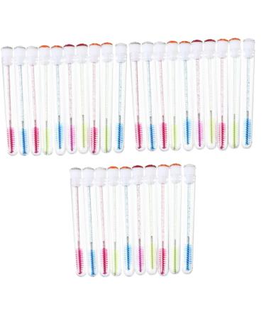Healvian 30 Pcs Mascara Wand Tube Mascara Bottle Makeup Tool Kits Eyelash Brush Lash Makeup Brush Plastic