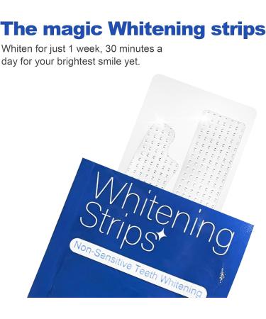 Ollm Teeth Whitening Strips - Enamel Safe Hydrogen Peroxide for Sensitive Teeth 14 Treatments Professional Mint Flavor - Buy Online on GoSupps.com