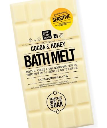 Bath Melt - Unscented Sensitive Skin Bath Oil (24 Uses) - 100% Natural Formula for Eczema, Babies - Our Tiny Bees Skincare - Buy Online on GoSupps.com
