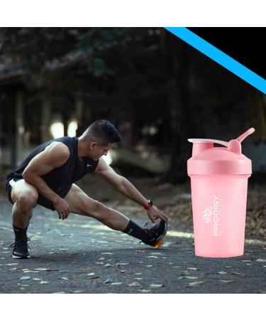 Prodigy Nutrition Labs 14oz Pink Shaker Bottle for Protein Shakes & Pre Workout - Buy Online on GoSupps.com