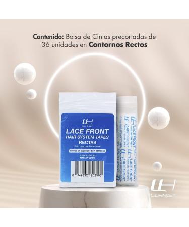 Adhesive Tape for Wigs and Lace Front Prosthetics - Double-Sided and Gentle - High Adhesive Power - Strong and Extra Firm Hold for up to 4 weeks - Straight Contours - 36 Units - LuxHair - Buy Online on GoSupps.com
