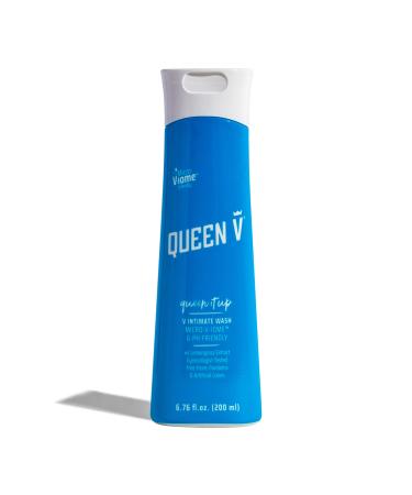 QUEEN V Queen it Up- Intimate Wash, pH friendly, daily use fresh and clean shower gel with lemongrass extract and lactic acid, gynecologically tested, recyclable bottle, 6.76 fl oz. 6.76 Fl Oz (Pack of 1)