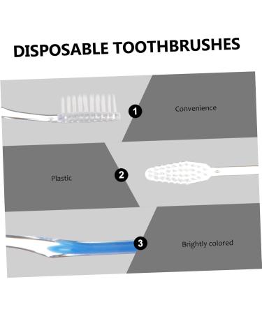 Buy Tovinanna 60 Pack Soft Disposable Toothbrushes - Perfect for Travel Hotels & Sensitive Teeth | Ideal for Toddlers & Brisk Use - Buy Online on GoSupps.com