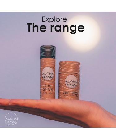  Aloha Care Aloha Sun Stick SPF 50+ | Mineral facial sunscreen for surfing | Eco Paper Stick 20 g (purple) - Buy Online on GoSupps.com