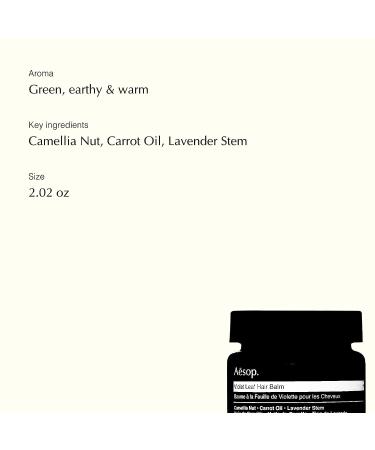 Aesop Violet Leaf Hair Balm 60mL/2.02 oz - Paraben-Free | Cruelty-Free & Vegan - Buy Online on GoSupps.com