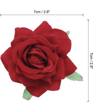 sourcing map Set of 12 Rose Flower Hair Clips 3 Inch Flower Hair Pins Flower Brooch for Women Hair Accessories - Buy Online on GoSupps.com