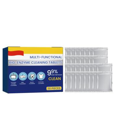 Bio-Enzyme Cleaning Tablets Remove Yellowing Leaving Fragrances Laundry Effervescent Tablets Filter Household Home Laundry Effervescent Tablets 1 Box