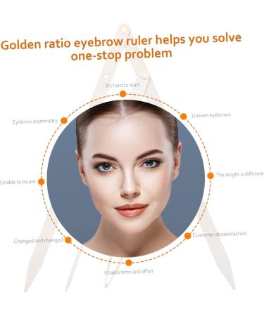 FOMIYES 5 Pcs Second Generation Scale Makeup Kit Eyebrow Positioning Ruler Cosmetic Bag Eyebrow Trimming 1 count (Pack of 1) Silverx5pcs - Buy Online on GoSupps.com