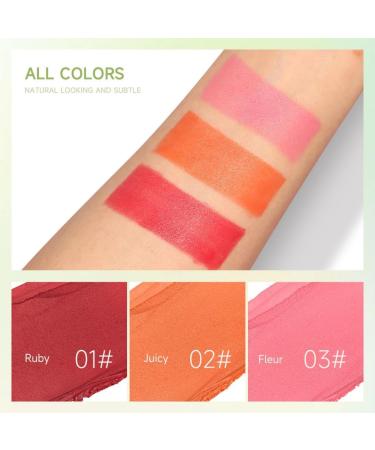Multi-Use Makeup Blush Stick Beauty Solid Moisturizer Stick Waterproof Natural Nude Makeup Tinted Solid Moisturizer Stick for Eyes Lips Cheek (Rose red 30g) - Buy Online on GoSupps.com