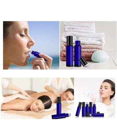 25 Pack 10ml Cobalt Blue Glass Roller Bottles Leakproof Empty Refillable Essential Oil Glass Roller Bottle with Stainless Steel Roller Balls (1 Opener 1 Dropper Included) - Buy Online on GoSupps.com
