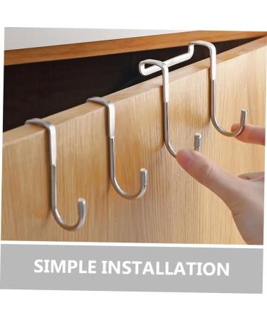 Alipis 2pcs Hook up Wreath Hanger Towel Rack Coat Hangers Clothes Hanging Hook Glass Door Coat Hook - Buy Online on GoSupps.com