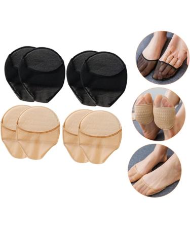 Beaupretty 8 Pairs Half Socks Heel Protector Wear-Resistant Metatarsal Pads Toe Protectors Non Socks Outdoor Accessories Compact Toe Socks Foot Supply High Heels Forefoot Pad Women's Lace Net - Buy Online on GoSupps.com
