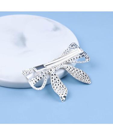 Yheakne Boho Crystal Bow Hair Clip Cz Pearl Hair Pin Clip Silver Bowknot Hair Barrette Pin Cz Bow Head Clip Headwear Decorative Headpieces Hair Accessories for Women and Girls - Buy Online on GoSupps.com