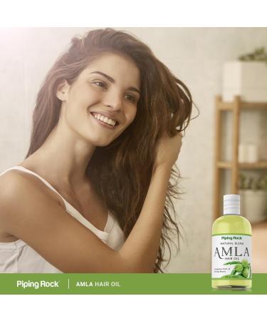 Piping Rock Amla Hair Oil 8 fl oz | Vegan Hydrating & Soothing Formula | Paraben & Sulfate Free - Shop Now - Buy Online on GoSupps.com
