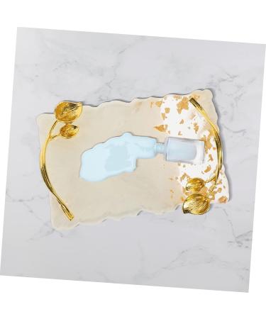 Resin Nail Art Palette - White Nail Polish Tray & Manicure Accessory for Creative Nail Design | 11.1x7.3cm - Buy Online on GoSupps.com