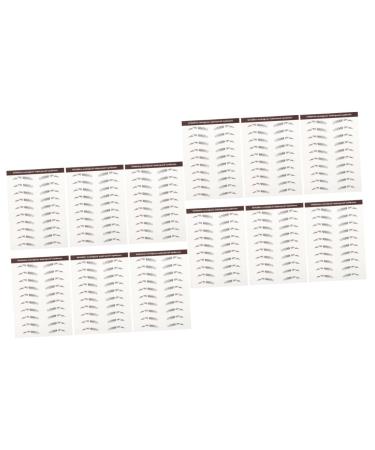 Beavorty 12 pcs eyebrow stickers black stickers tattoo eyebrow Imitation Eyebrow Tattoos 3d three-dimensional