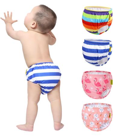 Swimbobo Reusable Swim Diaper for Baby Boys and Girls - Blue Stripe M - Buy Online on GoSupps.com